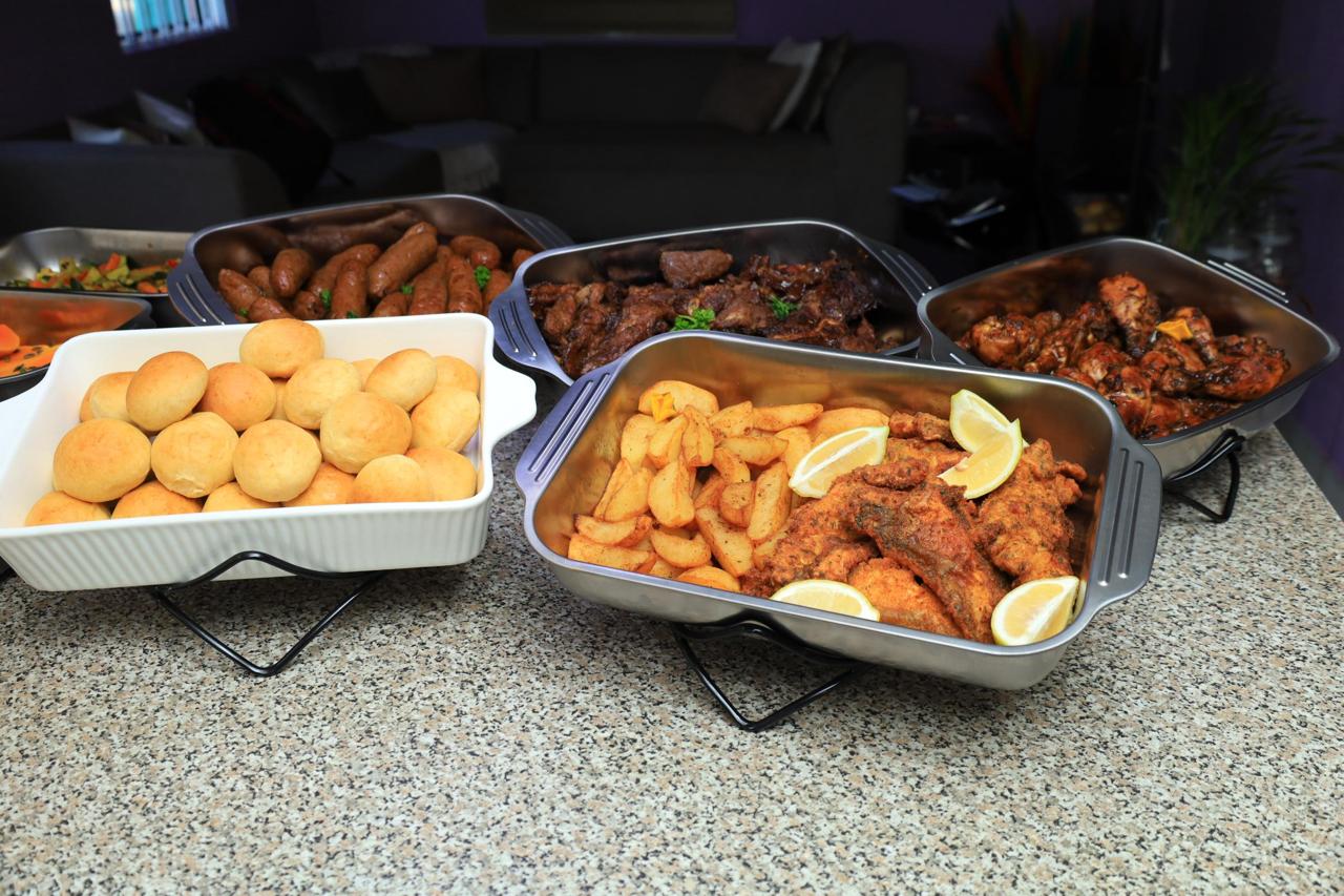 Freshly prepared Ndlovukazi buffet selection
